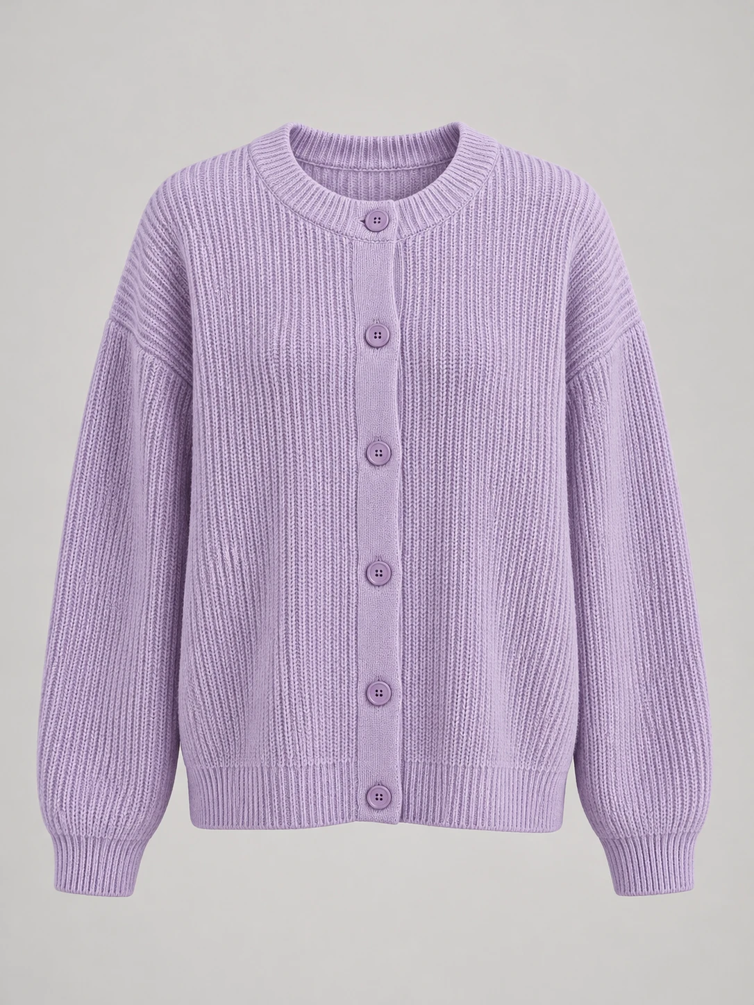 After Class Merino Cardigan in Lavender